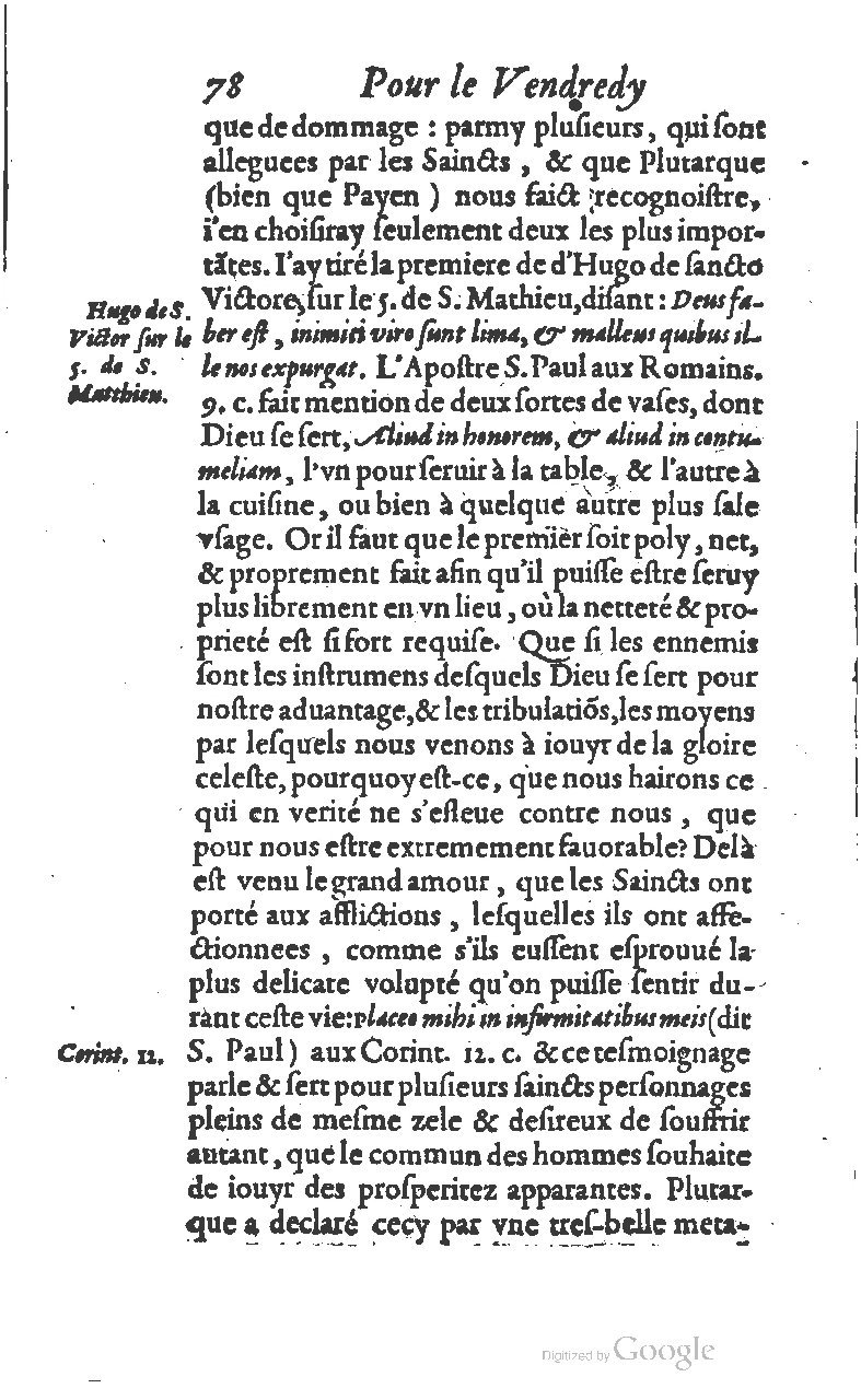 1607 - Nicolas Du Fossé - Trésor quadragésimal - T 01 - BM Lyon