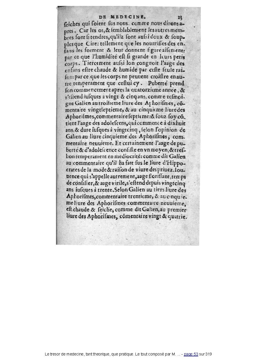 1560 - Pierre et Jan Moine - Trésor de médecine - Université Paris Cité
