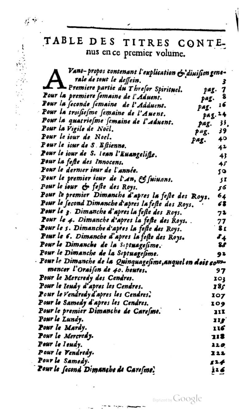 1637 - s.n. - Trésor spirituel des âmes religieuses - BM Lyon