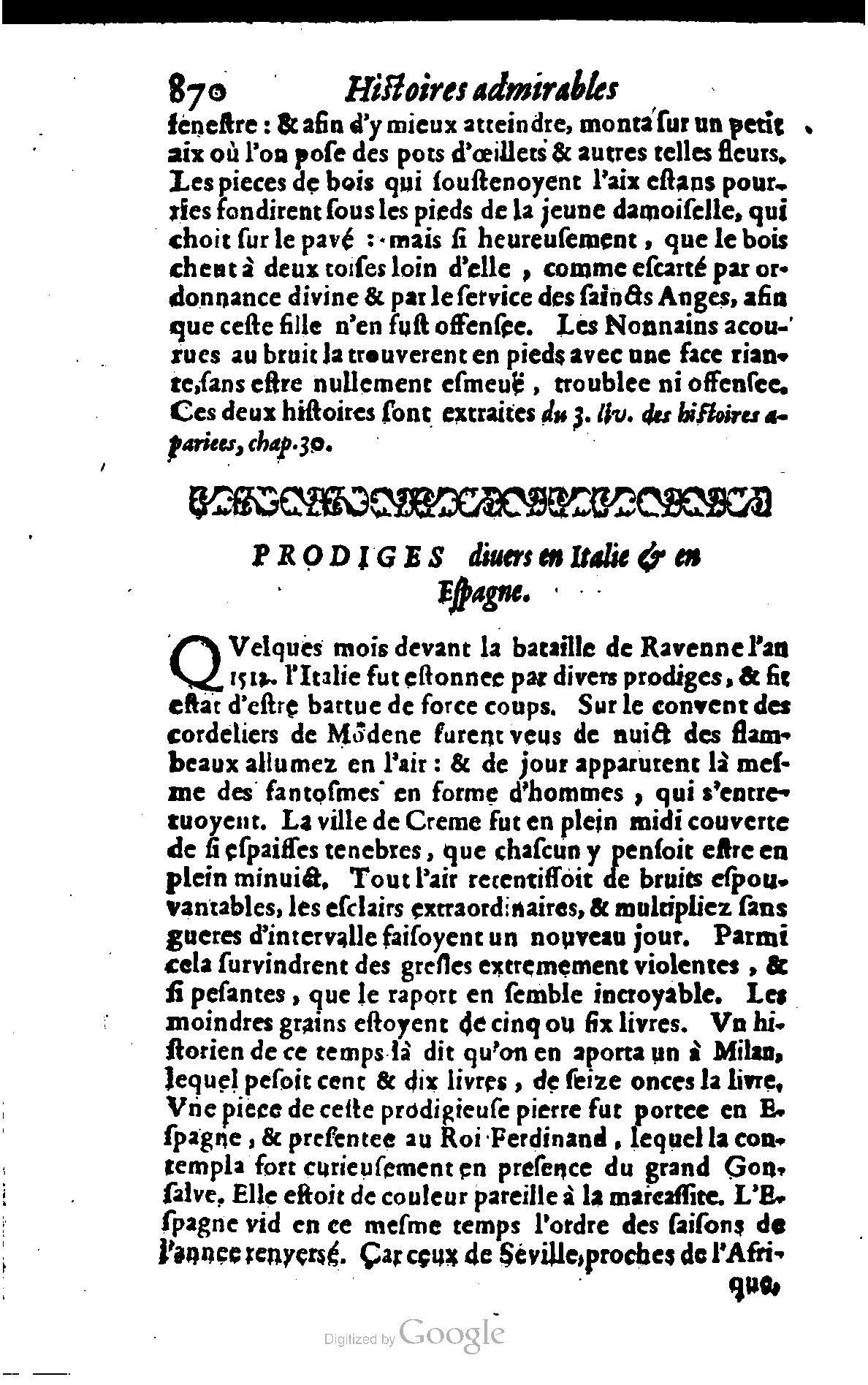 1628 - Jacques Crespin - Trésor d’histoires admirables et mémorables - BSB Munich