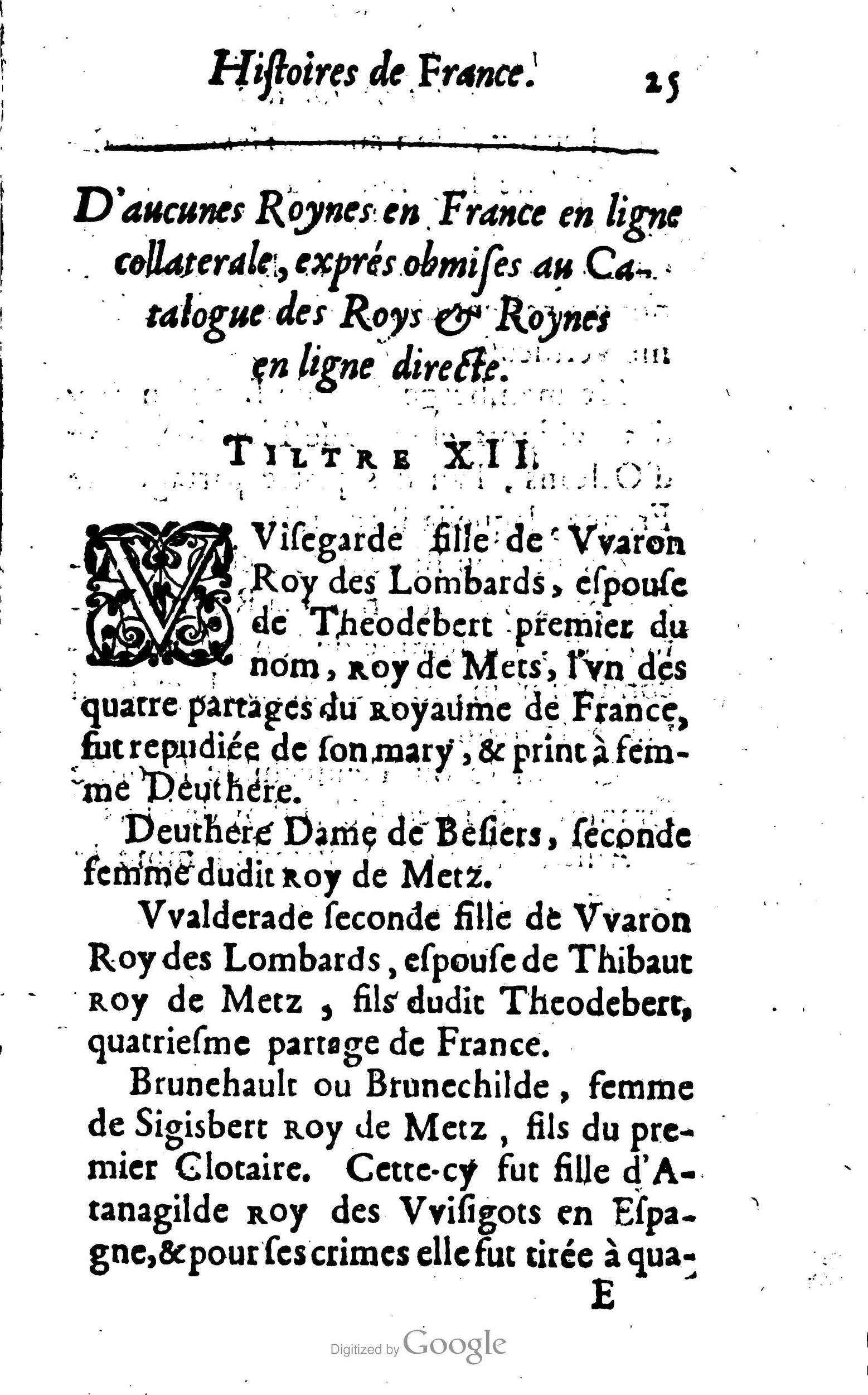 1638 - Jean Corrozet - Trésor des histoires de France - BM Lyon