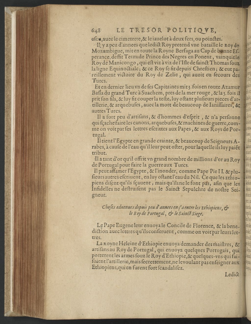 1608 - Nicolas Du Fossé - Trésor politique - BnF Tolbiac