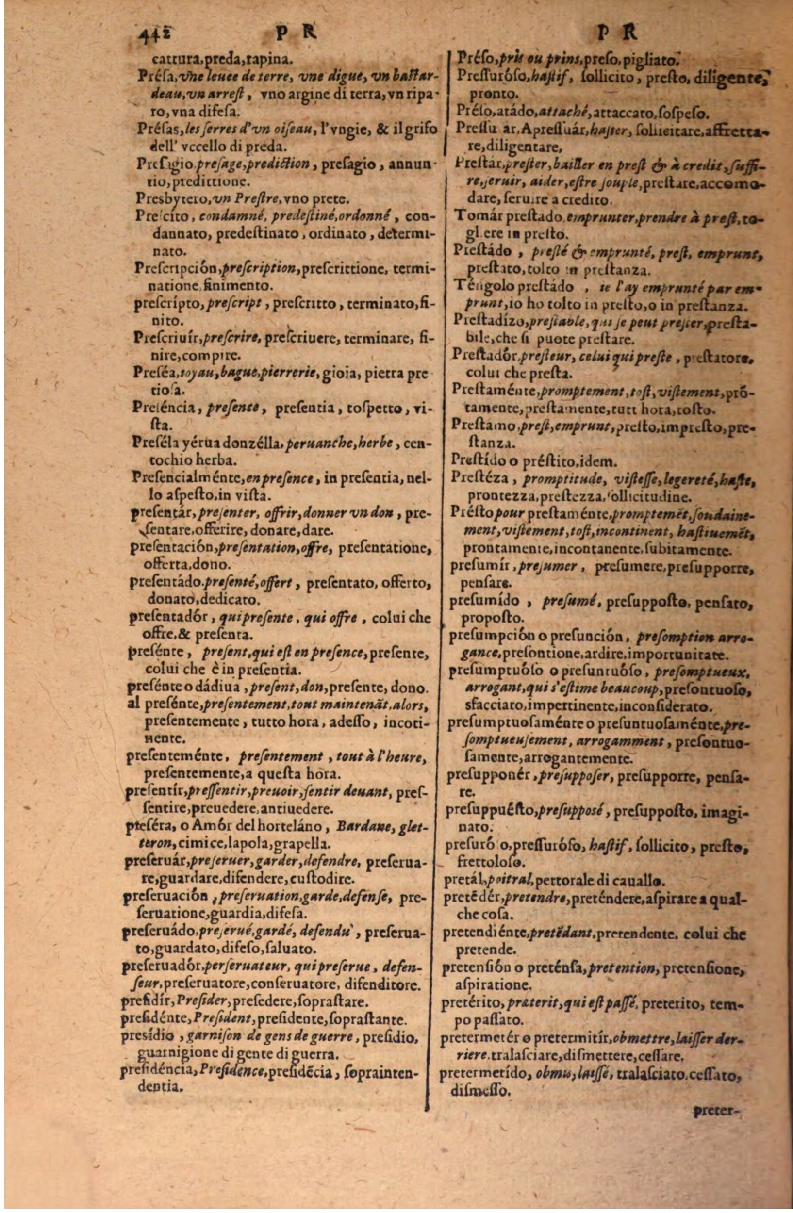 1606 Samuel Crespin Thresor des trois langues, francoise, italiene et espagnolle - BSB-468.jpeg