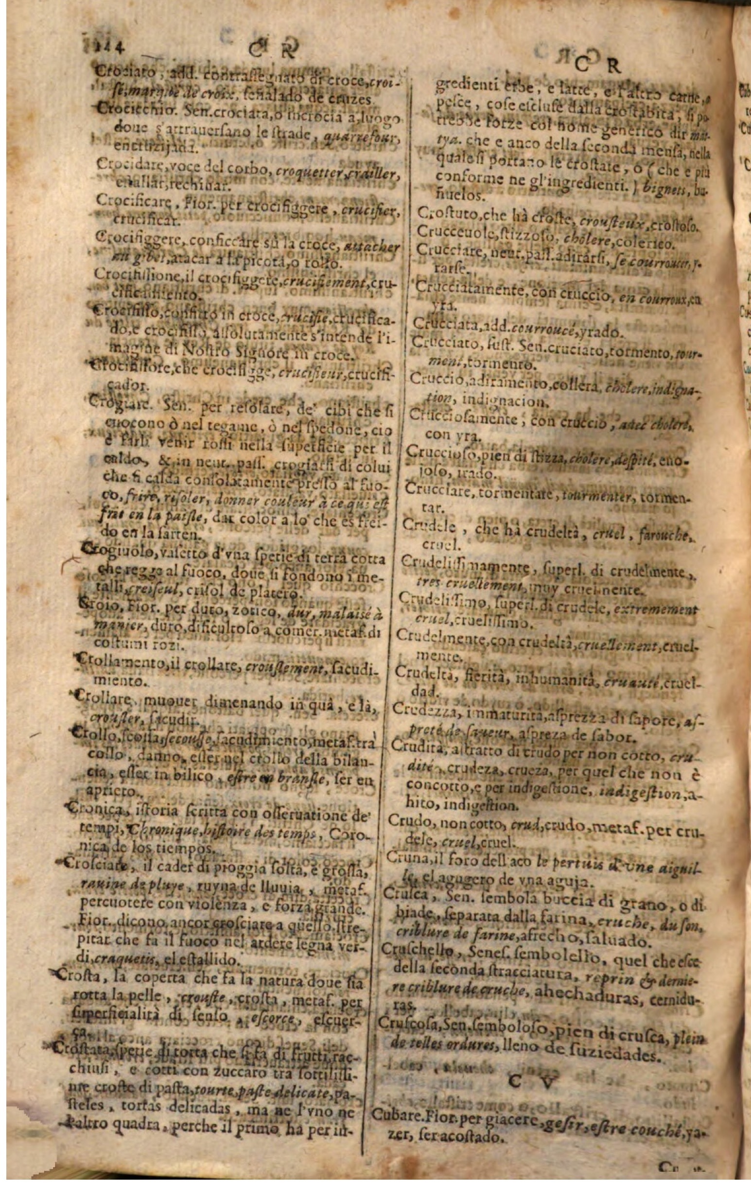 1644 - Jacques Crespin - Trésor des trois langues - Passau