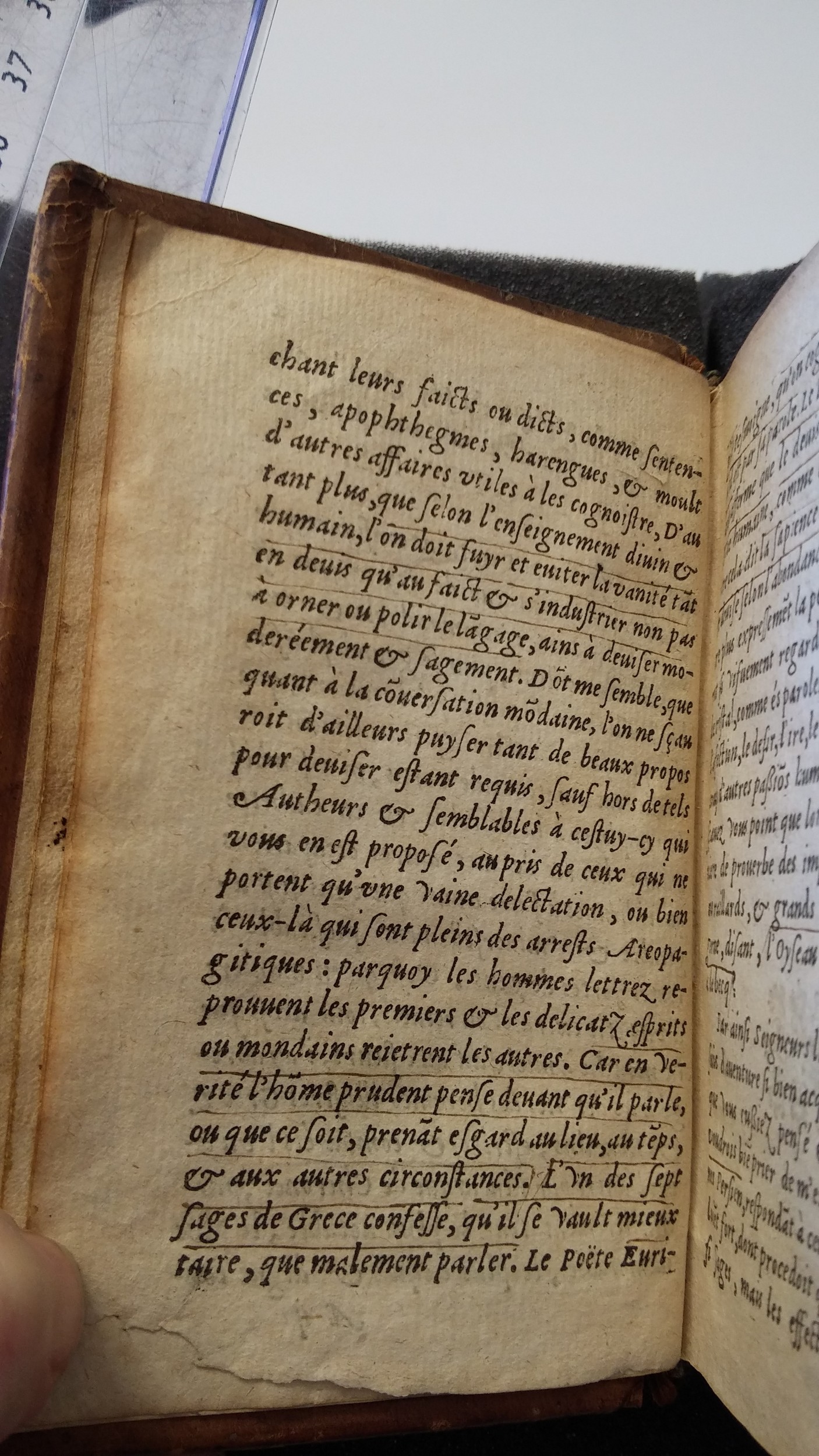 1577 - Claude Micard - Trésor des vies de Plutarque - Saint-Gallen