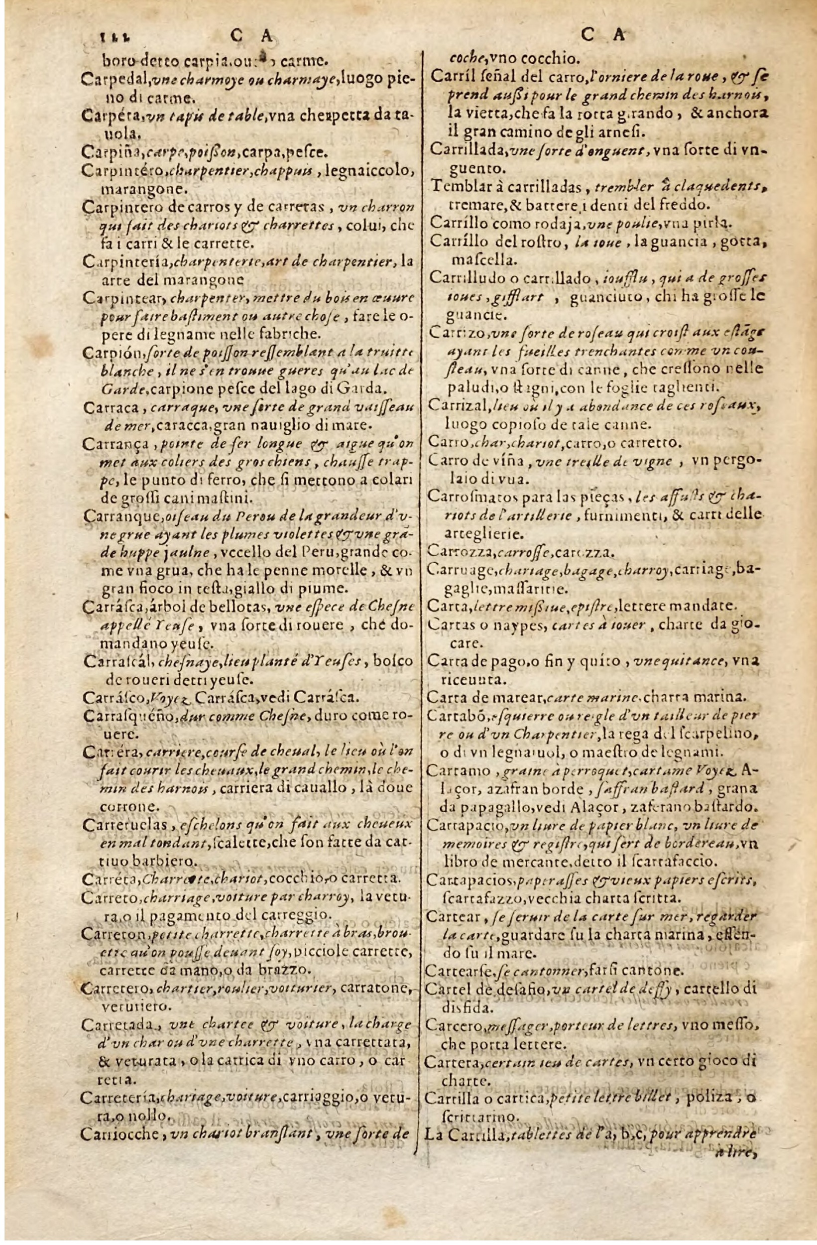 1627 - Jacques Crespin - Trésor des trois langues - Regensburg