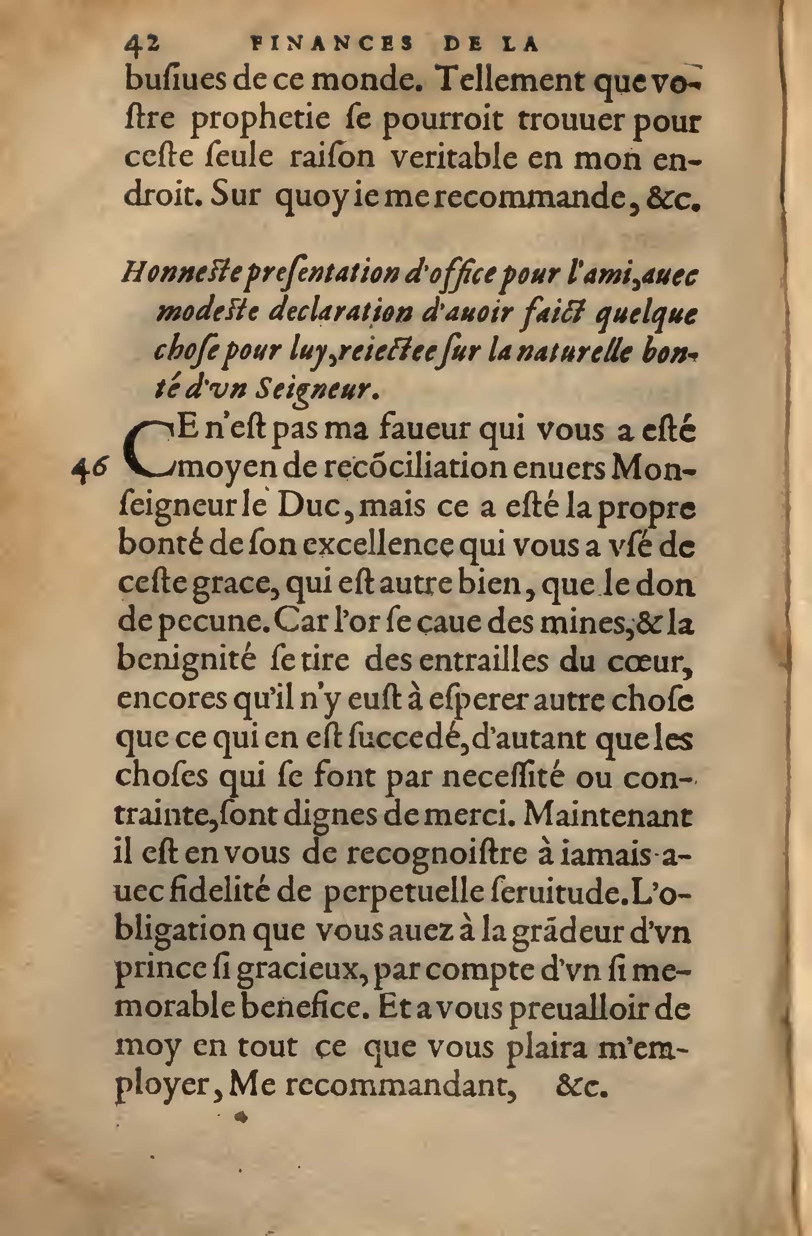 1572 - Lucas Breyer - Finances et Trésor de la plume française - BNC Rome