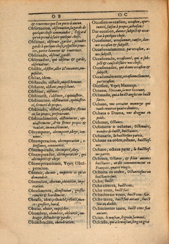 1607 - Marc Orry - Trésor des deux langues espagnole et française (Première et Seconde parties) - ÖNB Wien