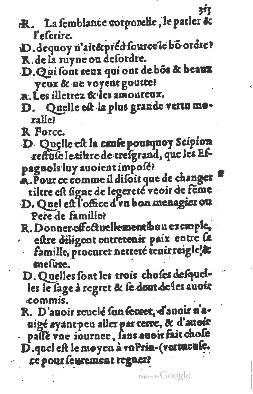 1581 - Nicolas Bonfons  - Trésor des sentences dorées - Princeton