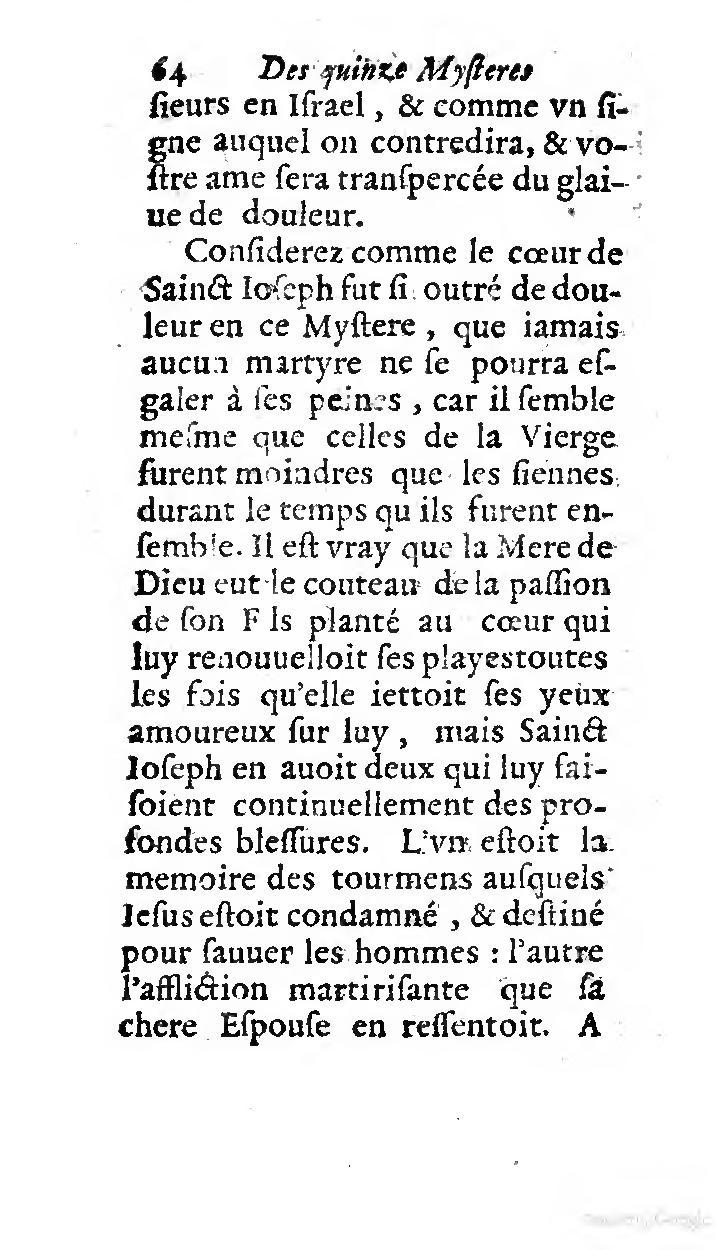 1646 - Jean Piot - Trésor inestimable de Saint-Joseph - BNC Rome