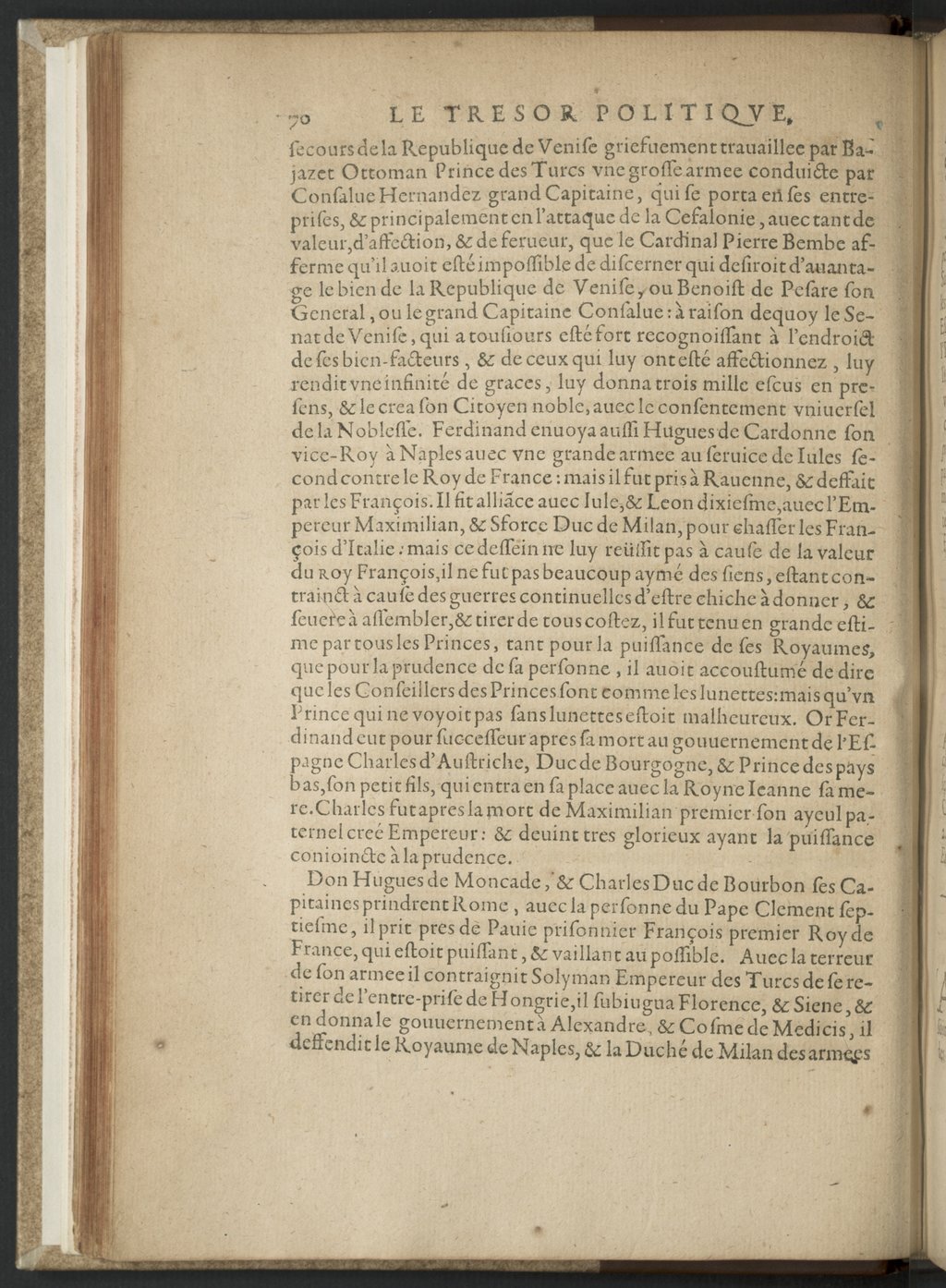 1608 - Nicolas Du Fossé - Trésor politique - BnF Tolbiac