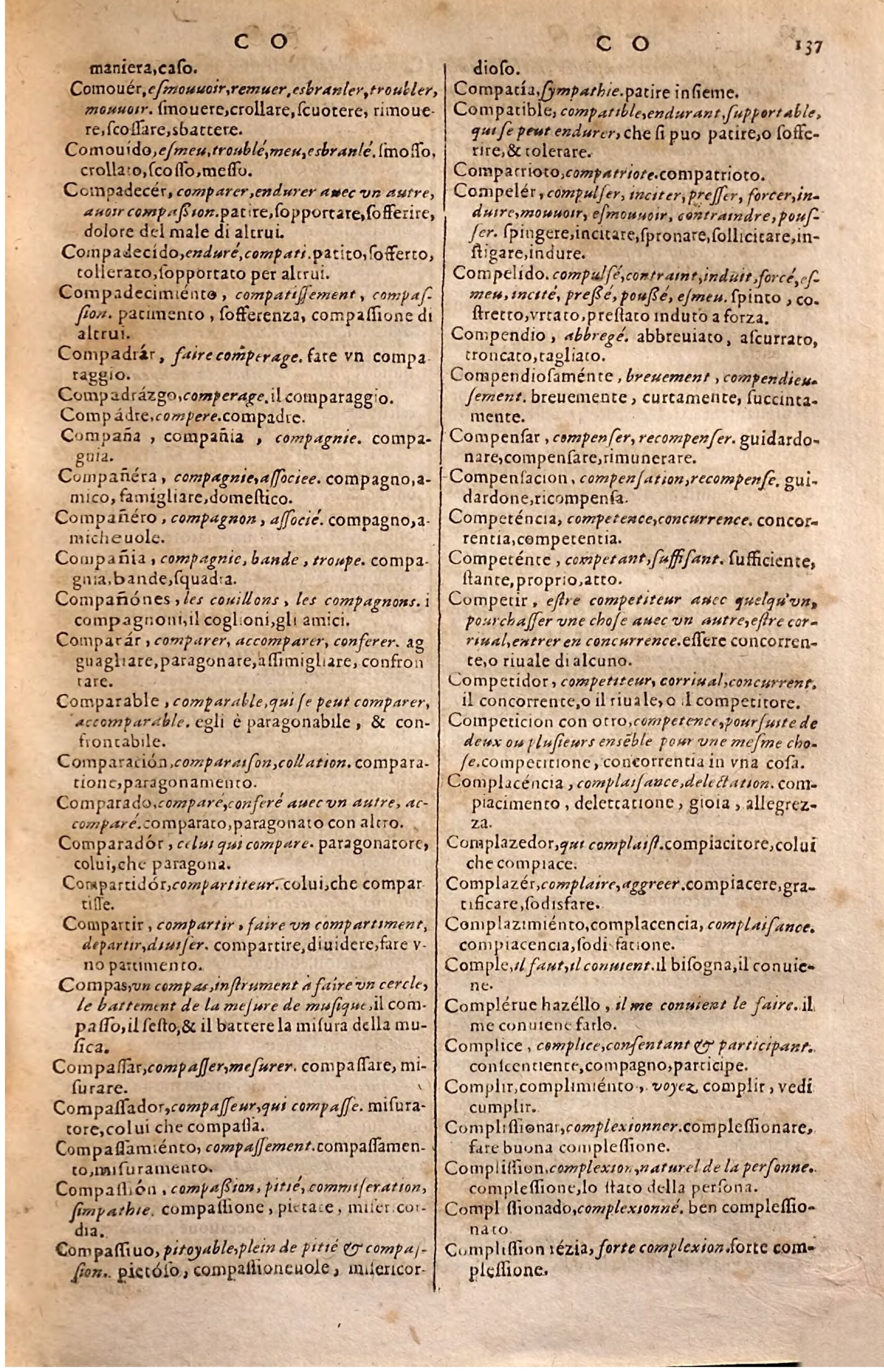 1627 - Jacques Crespin - Trésor des trois langues - Regensburg