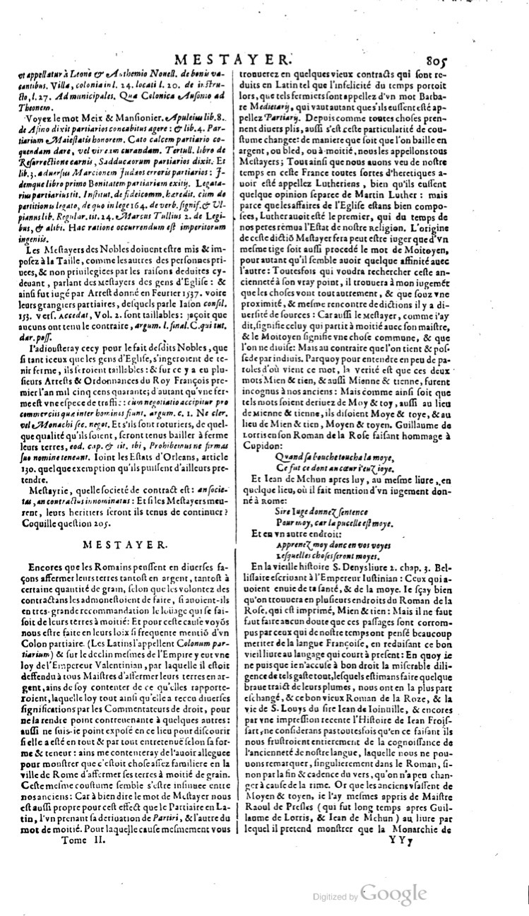 1629 - Veuve Nicolas Buon - Trésor du droit français (21754 T. 2) - BM Lyon