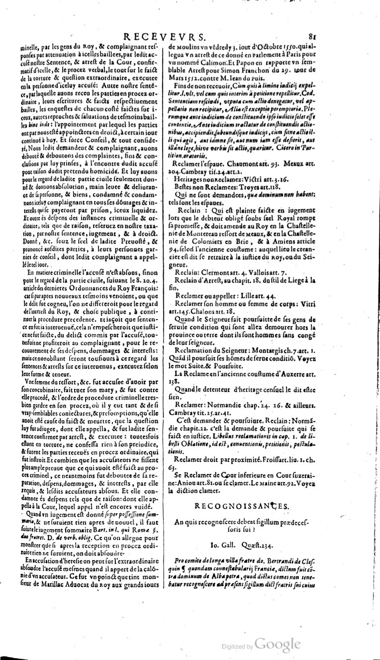 1629 - Veuve Nicolas Buon - Trésor du droit français (21754 T. 3) - BM Lyon 1629 - Veuve Nicolas Buon - Trésor du droit français (21754 T. 3) - BM Lyon