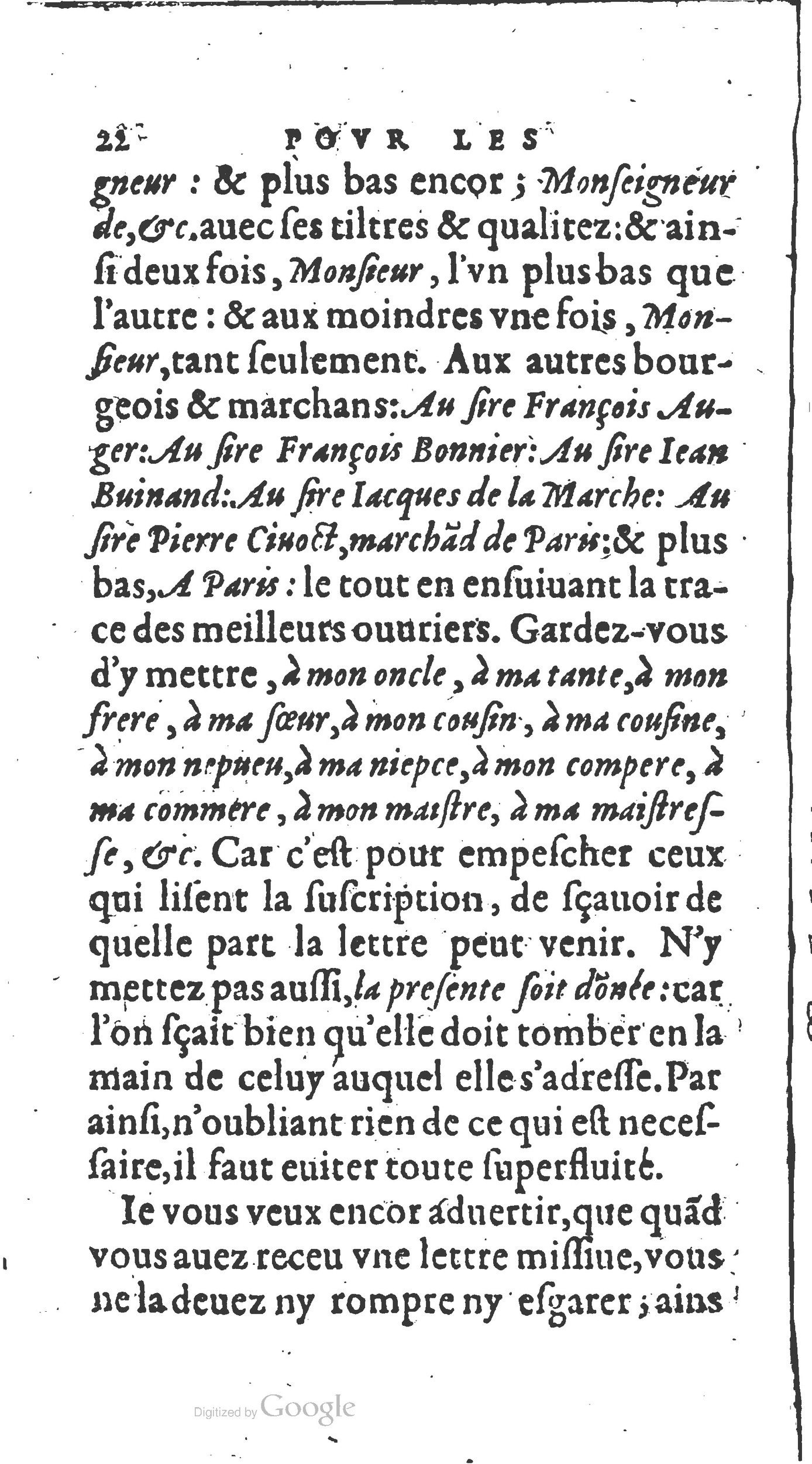 1604 - Fleury Bourriquant - Nouveau Trésor des secrétaires - British Library