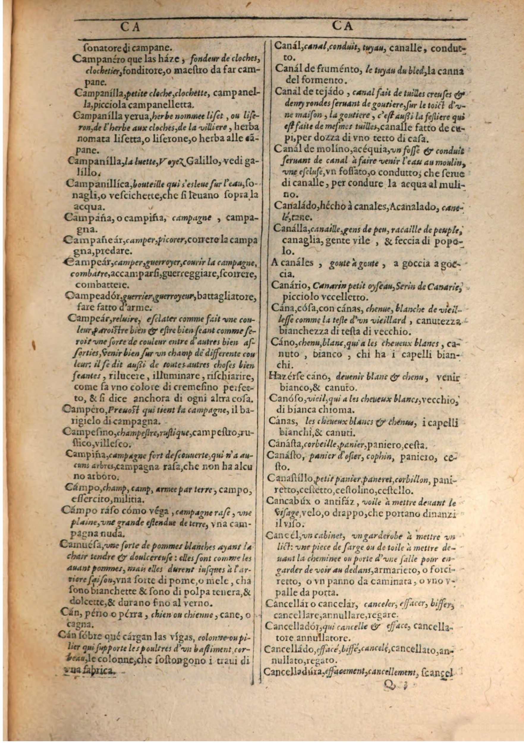 1609 - Philippe Albert et Alexandre Pernet - Trésor des trois langues française, italienne et espagnole (Première partie) - BSB Munich 1609 - Philippe Albert et Alexandre Pernet - Trésor des trois langues française, italienne et espagnole (Première partie) - BSB Munich
