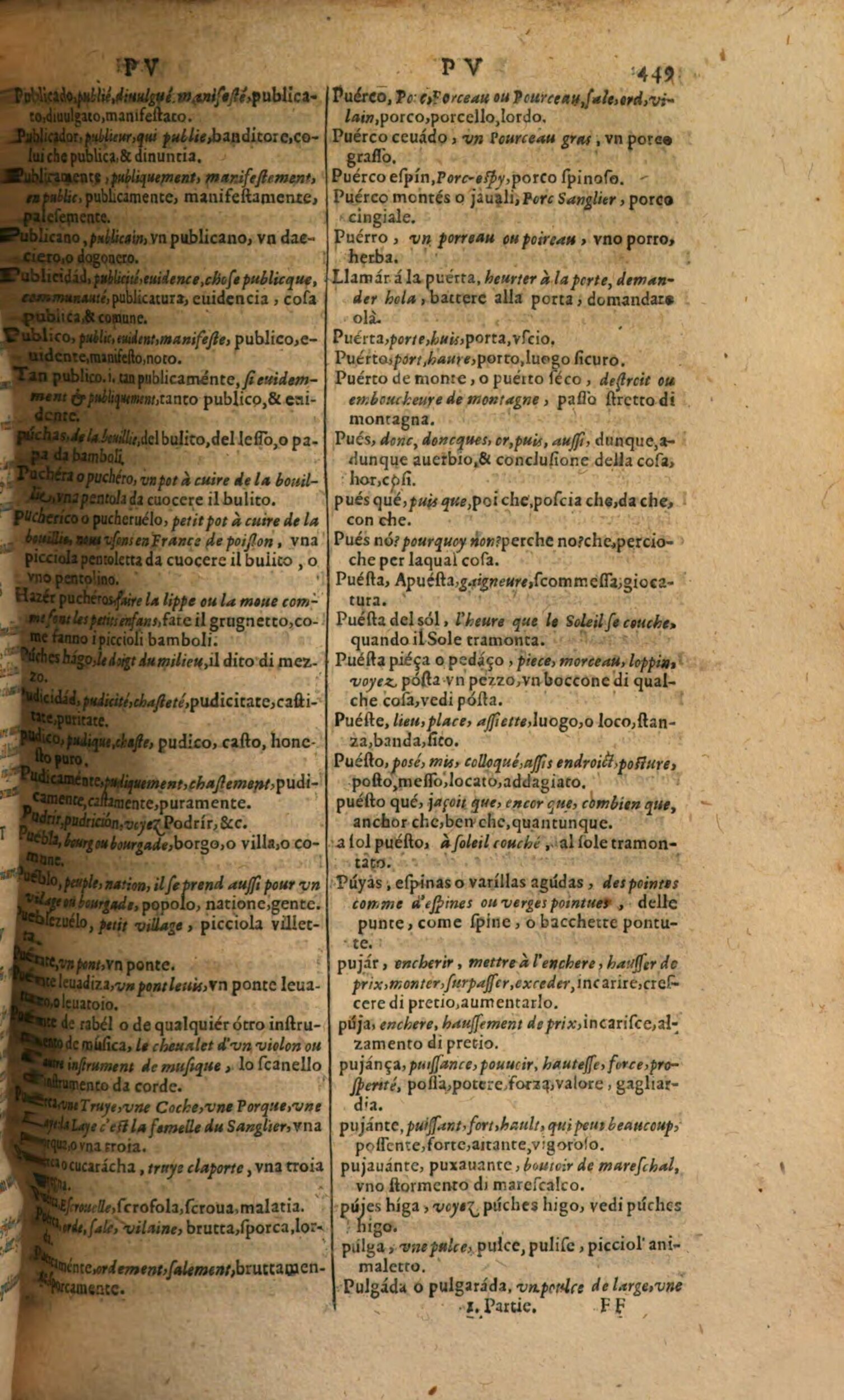 1617 - Samuel Crespin - Trésor des trois langues espagnole, française et italienne (Première partie) - Regensburg