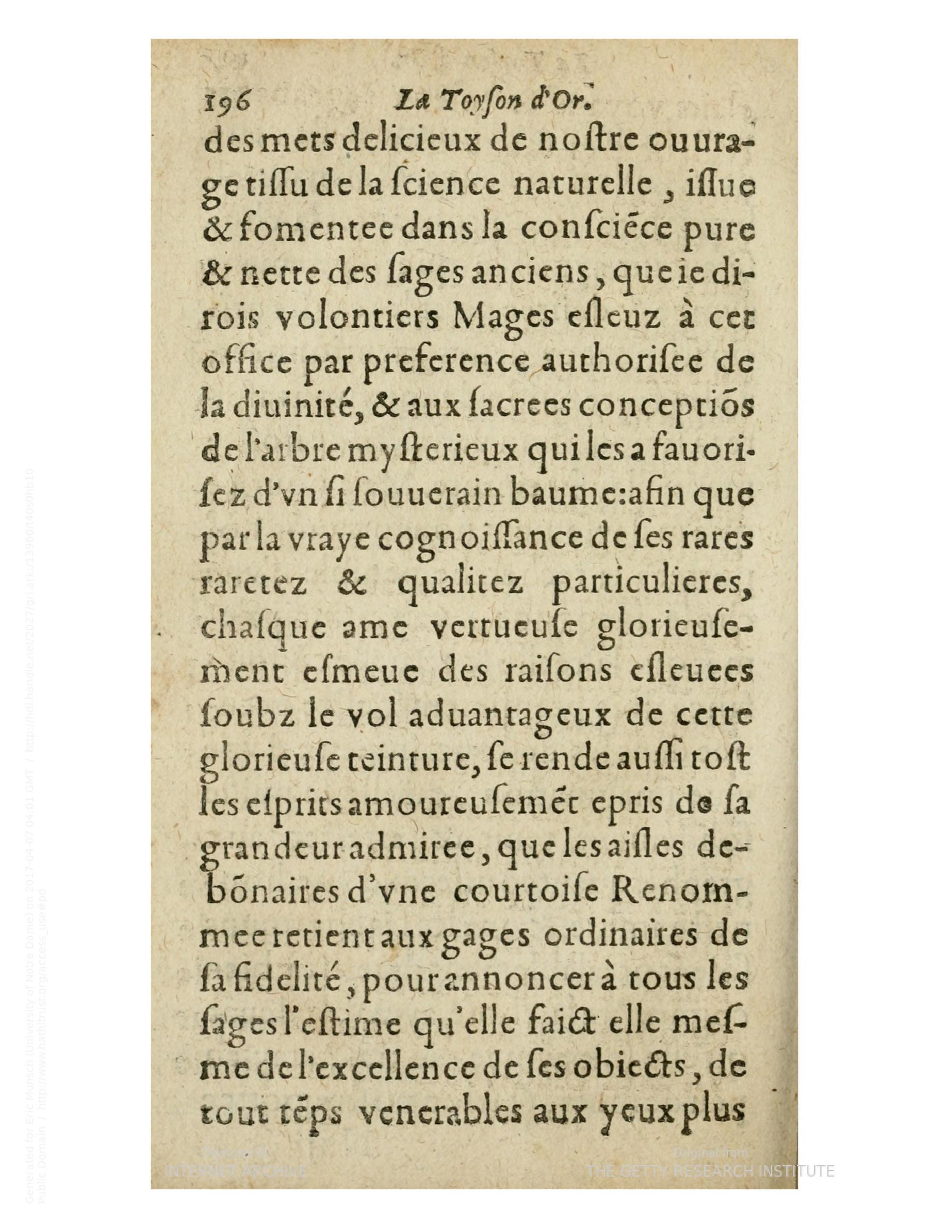 1612 - Charles Sevestre - Toison d’or ou la fleur des trésors - Getty Research Institute