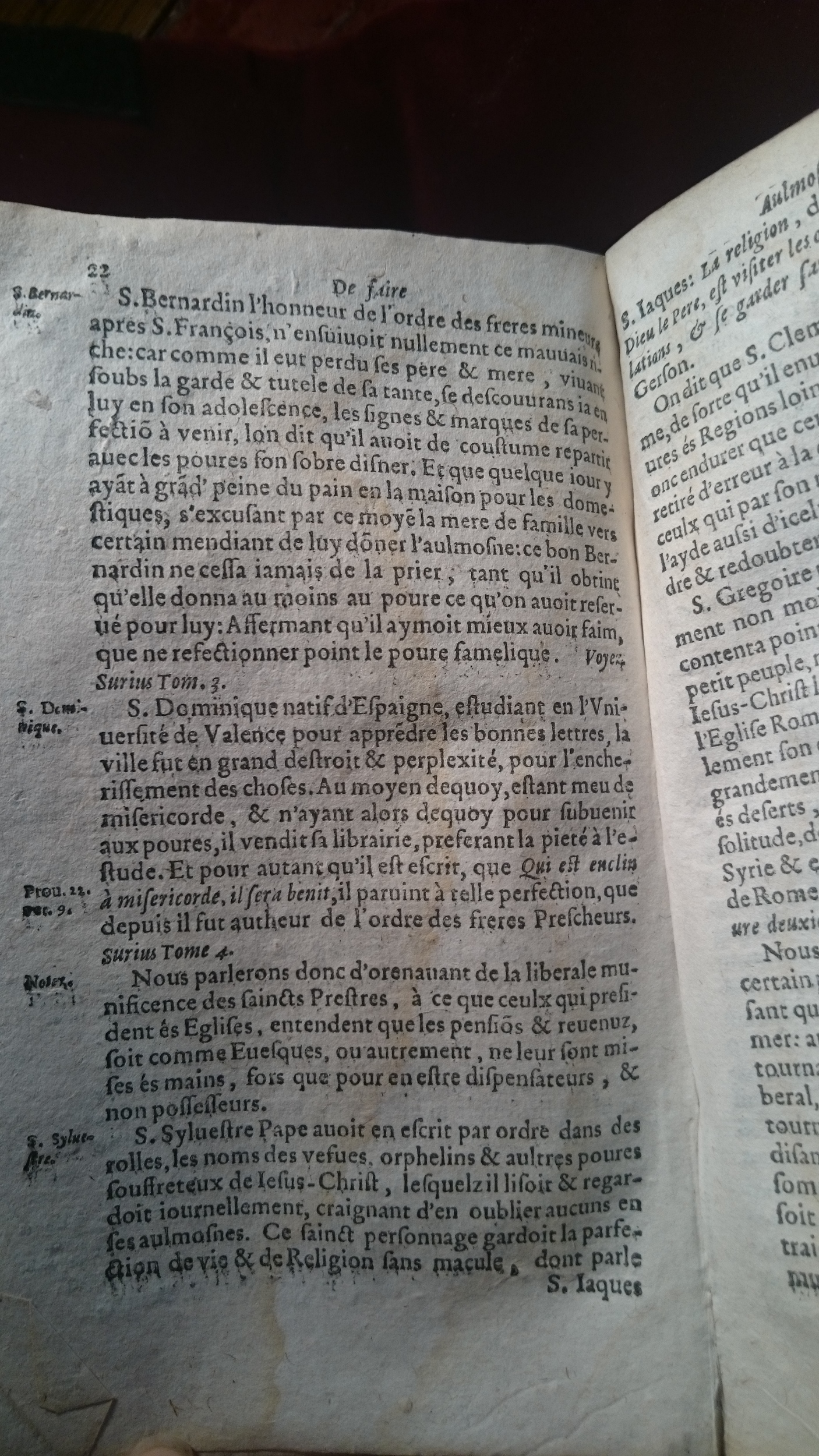 1596 - Jean Bogart - Trésor des faits et dits mémorables des hommes saints et illustres - BM Amiens