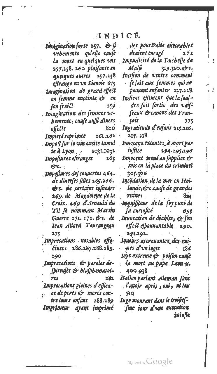 1610 - Paul Marceau - Trésor d’histoires admirables et mémorables - BSB Munich