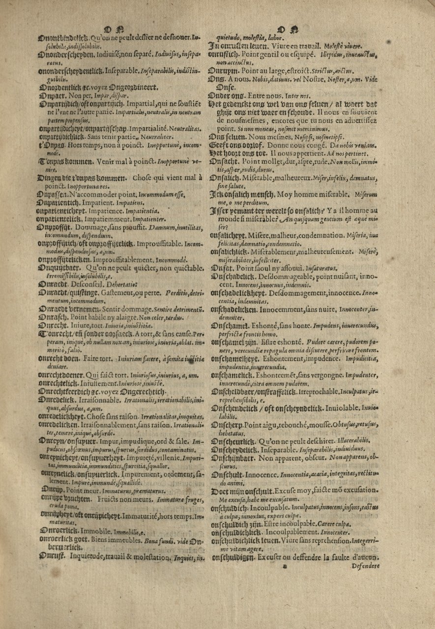 1573 - Christophe Plantin - Trésor du langage bas-allemand - Greifswald
