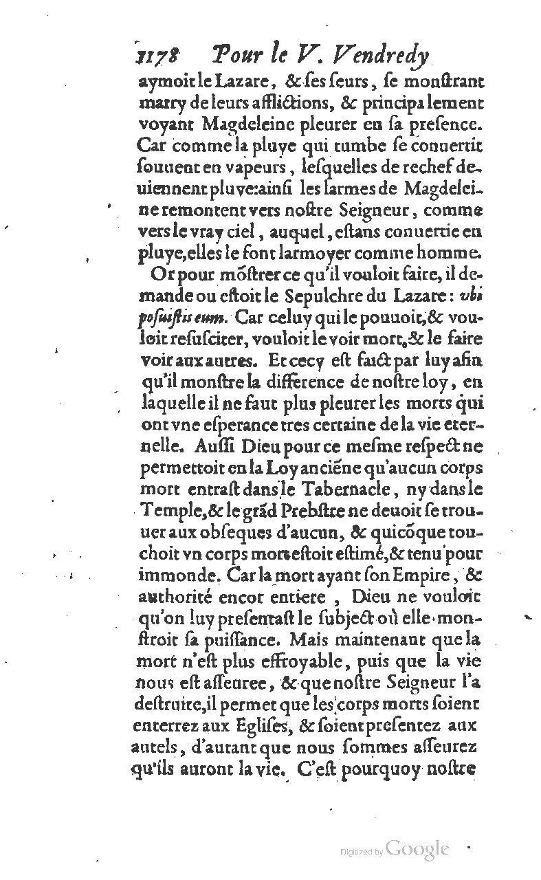 1607 - Nicolas Du Fossé - Trésor quadragésimal - T 01 - BM Lyon