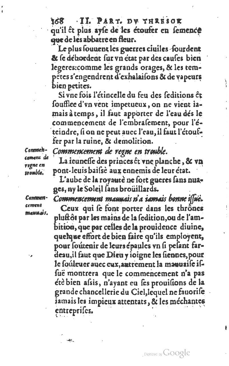 1610 - Louis Coste - Trésor de l’éloquence française (Seconde partie) - BM Lyon