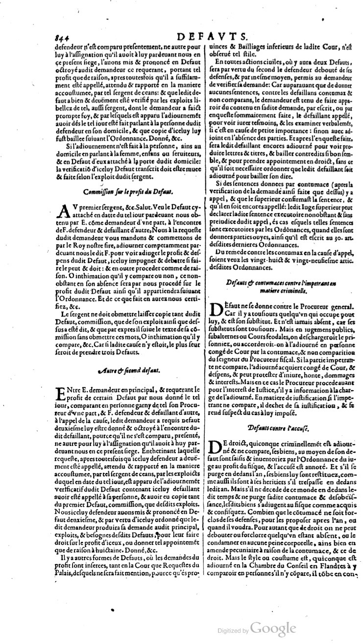 1629 - Veuve Nicolas Buon - Trésor du droit français (21754 T. 1) - BM Lyon