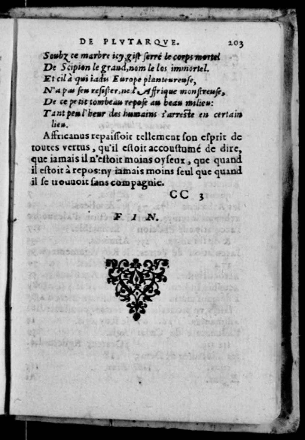 1574 - Benoît Rigaud - Trésor des vies de Plutarque - Avignon