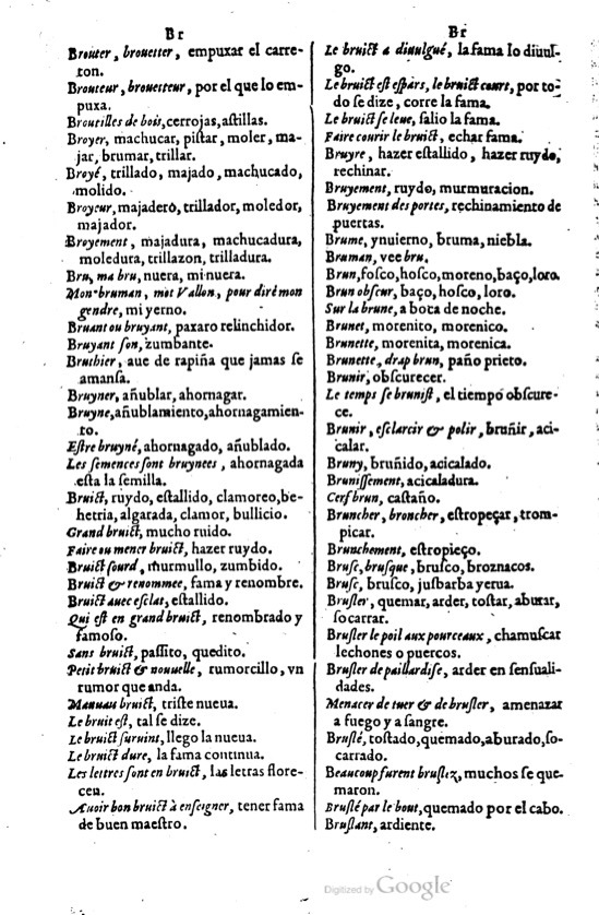 1621 - Adrian Tiffaine - Trésor des deux langues espagnole et française - BM Lyon