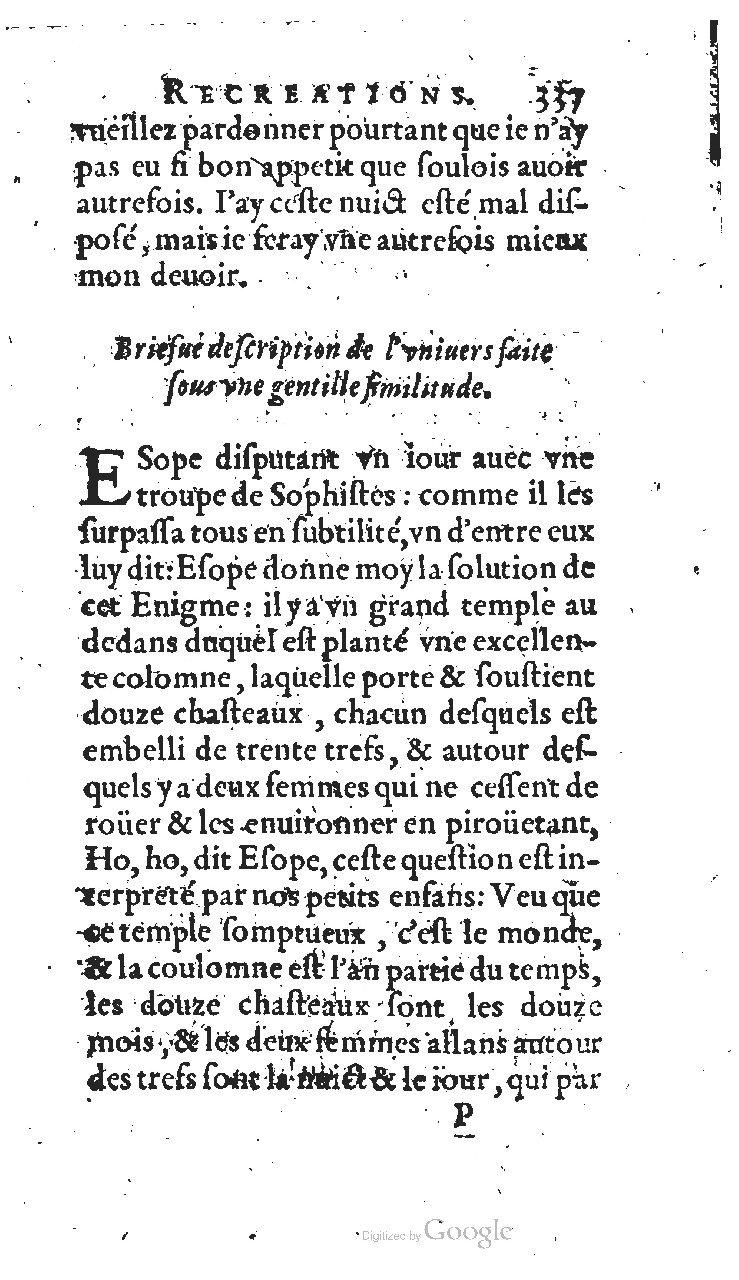 1627 - Jean Delamare - Trésor des récréations - BSB Munich