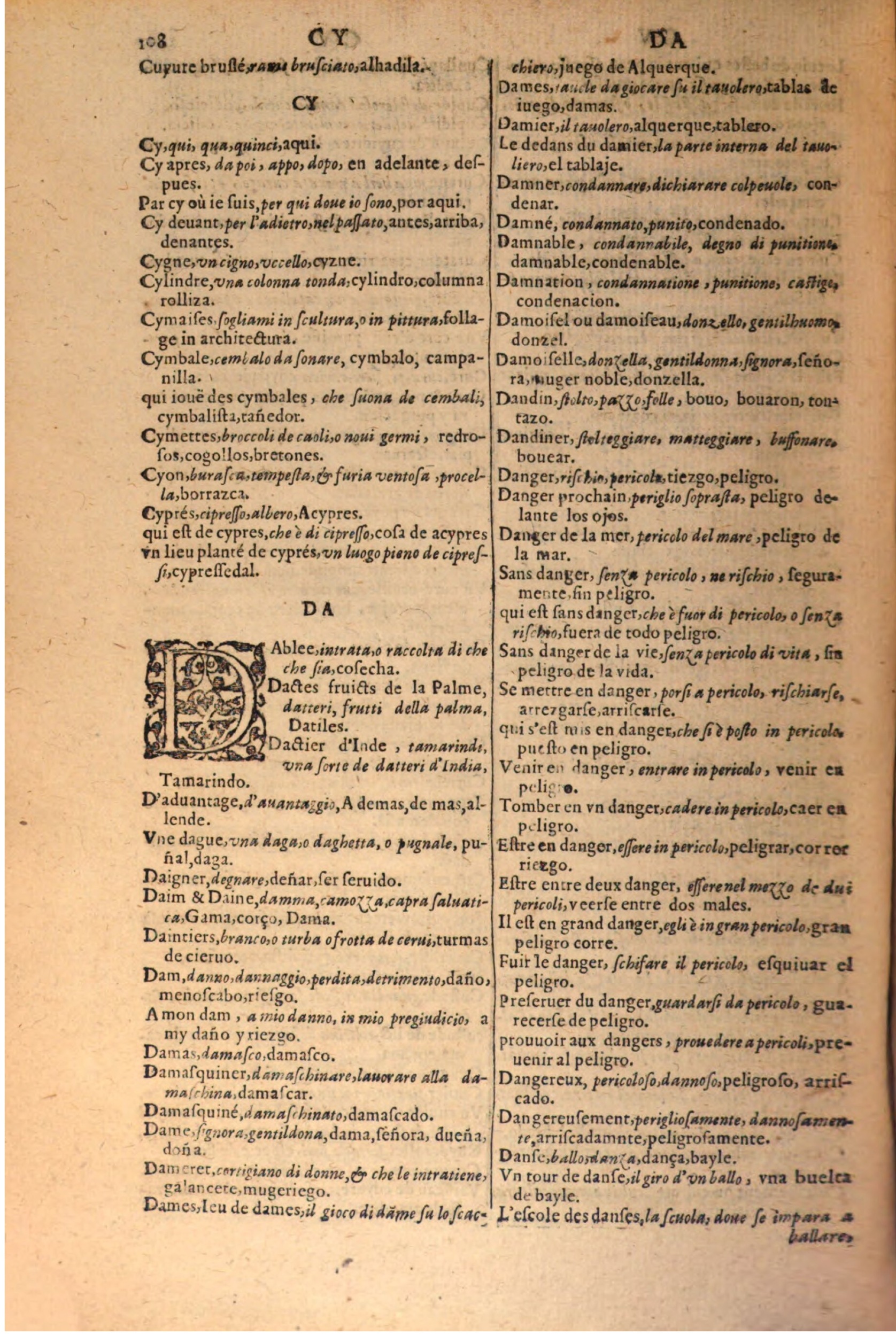 1616 - Pierre de la Rovière - Trésor des trois langues (Seconde partie) - BSB Munich