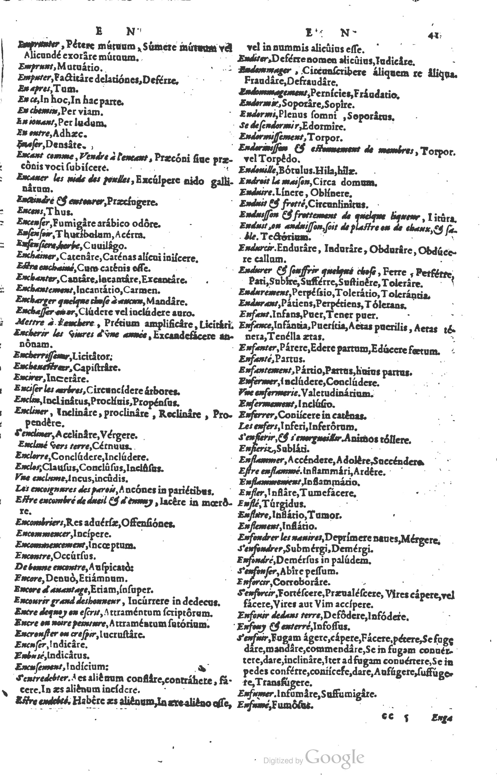 1578 - Louis Cloquemin - Trésor des mots et traits français - BSB Munich