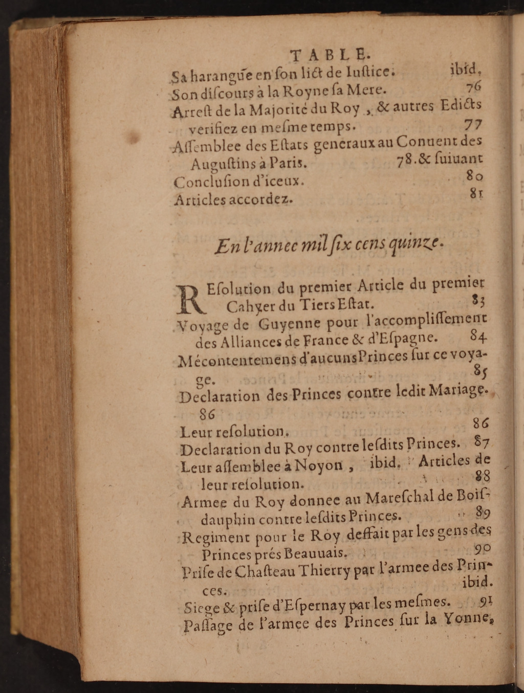 1626 - Joseph Bouillerot - Trésor de l’histoire générale de notre temps - BnF Arsenal