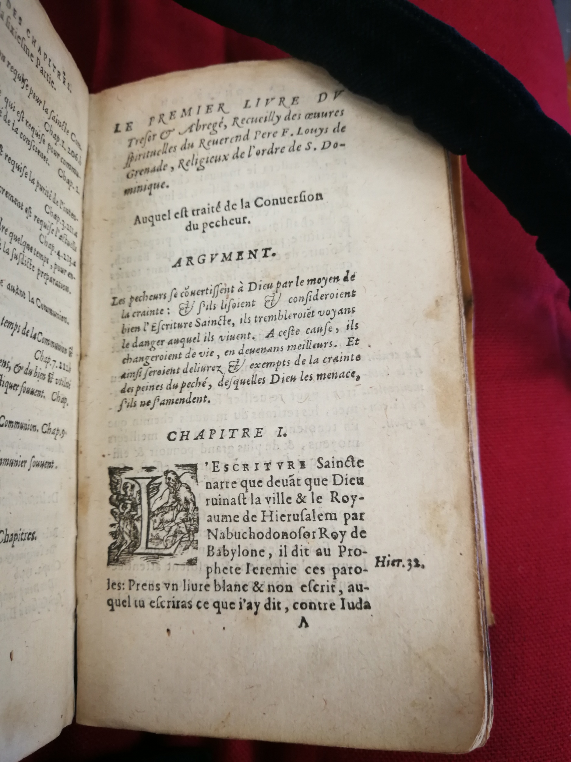 1596 - Guillaume Chaudière - Trésor de toutes les œuvres spirituelles du révérend Père F. Louis de Grenade - BM Tours