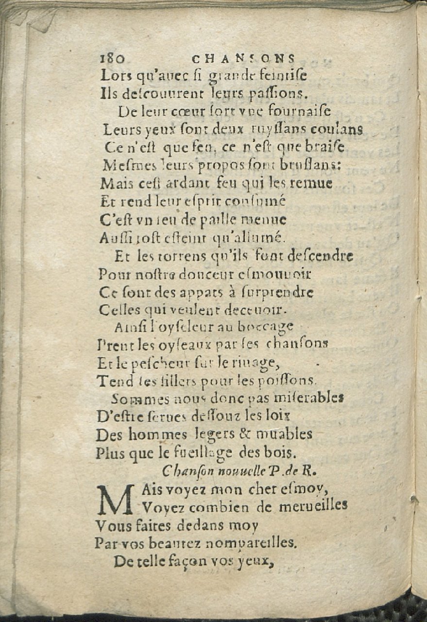 1575 - Pierre Brenouzet - Trésor de tous les recueils de chansons, tant amoureuses, rustiques, que musicales - Det KLG Copenhague
