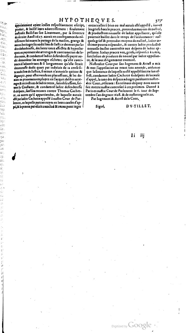1629 - Veuve Nicolas Buon - Trésor du droit français (29620 T. 2) - BM Lyon