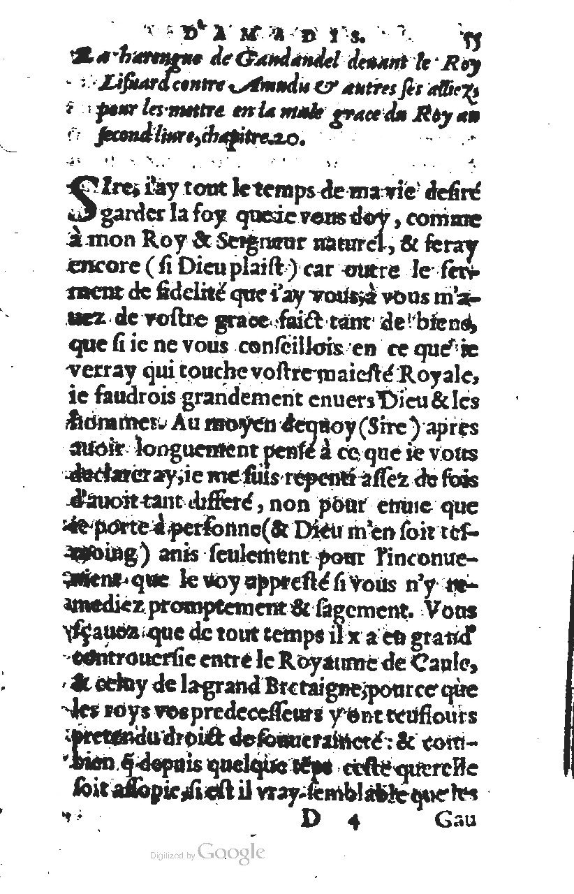 1567 - Jean Pygot - Trésor des Amadis - BM Lyon