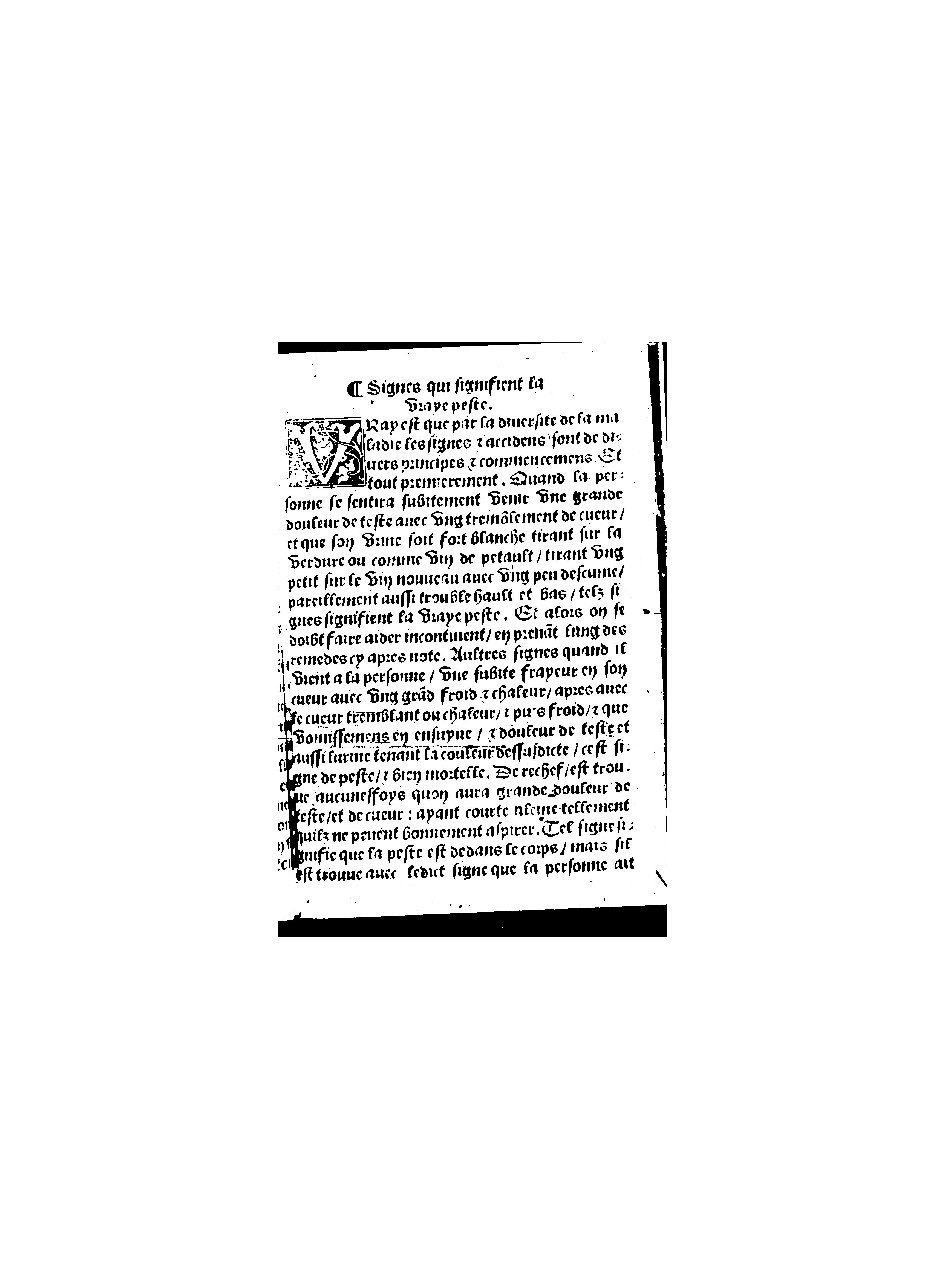 1544 - s.n. - Trésor du remède préservatif et guérison de la peste - BnF