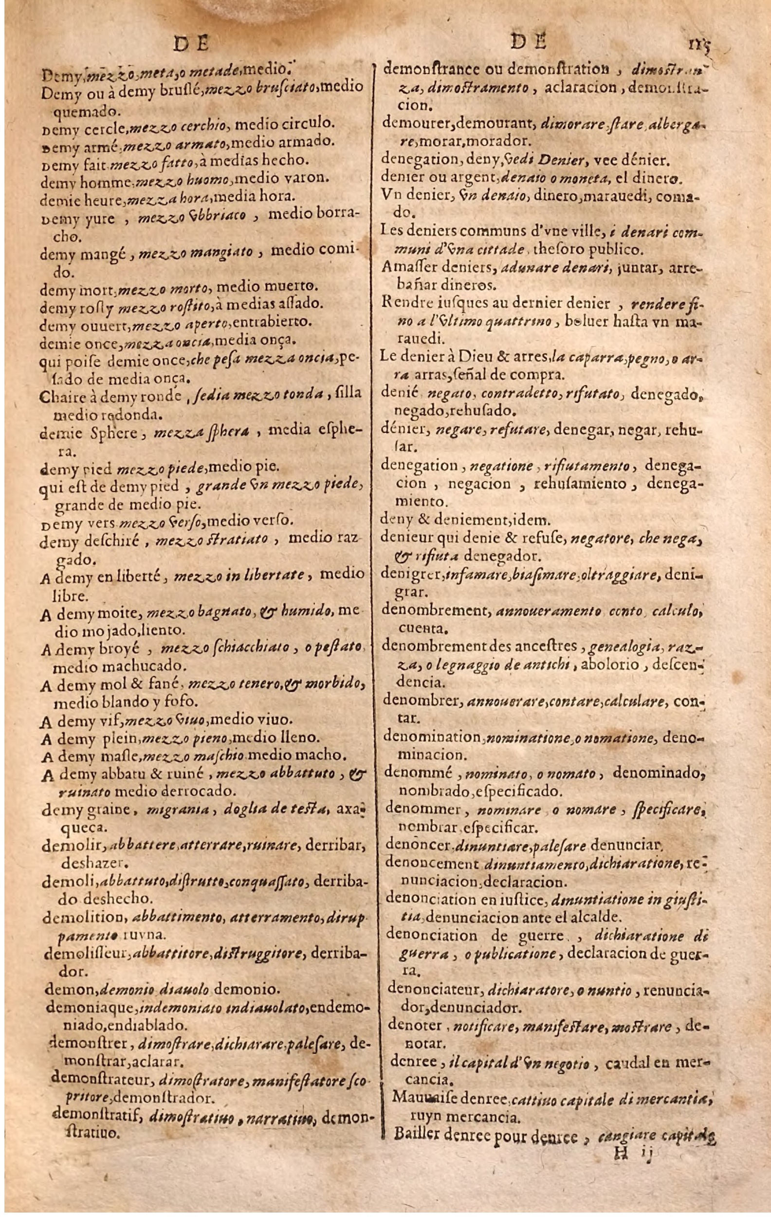 1627 - Jacques Crespin - Trésor des trois langues (Seconde partie) - Regensburg