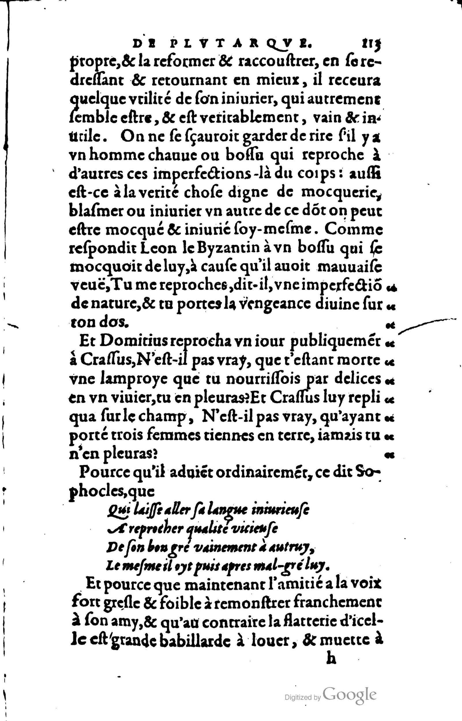 1578 - Jean Poupy - Trésor des morales de Plutarque - BSB Munich