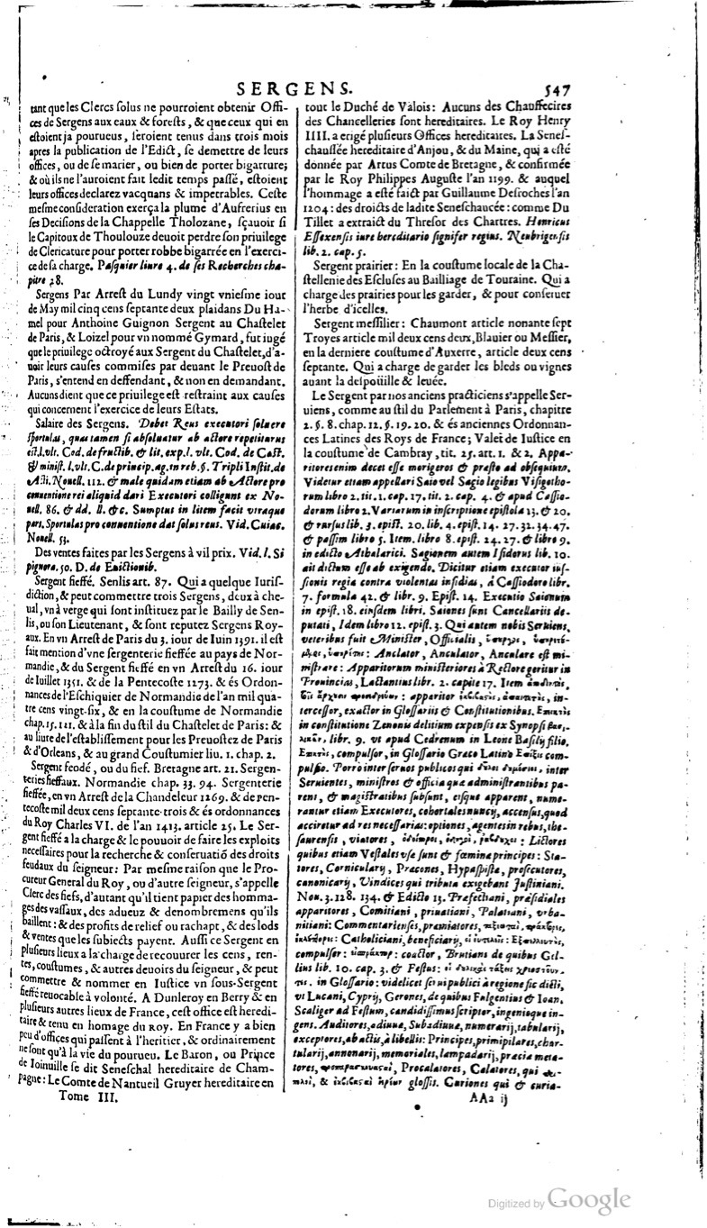1629 - Veuve Nicolas Buon - Trésor du droit français (21754 T. 3) - BM Lyon