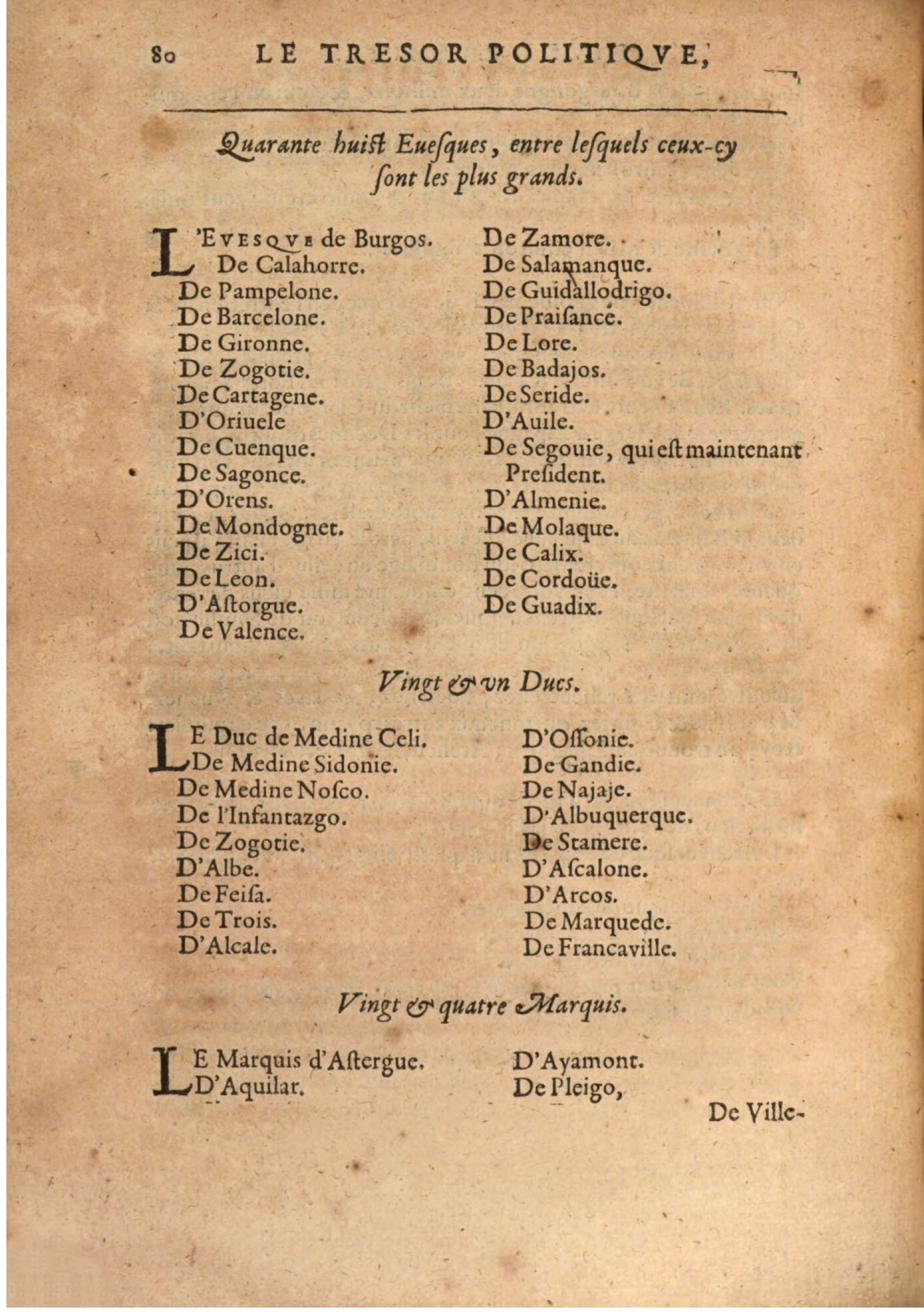 1608 - Nicolas Du Fossé - Trésor politique - BSB Munich