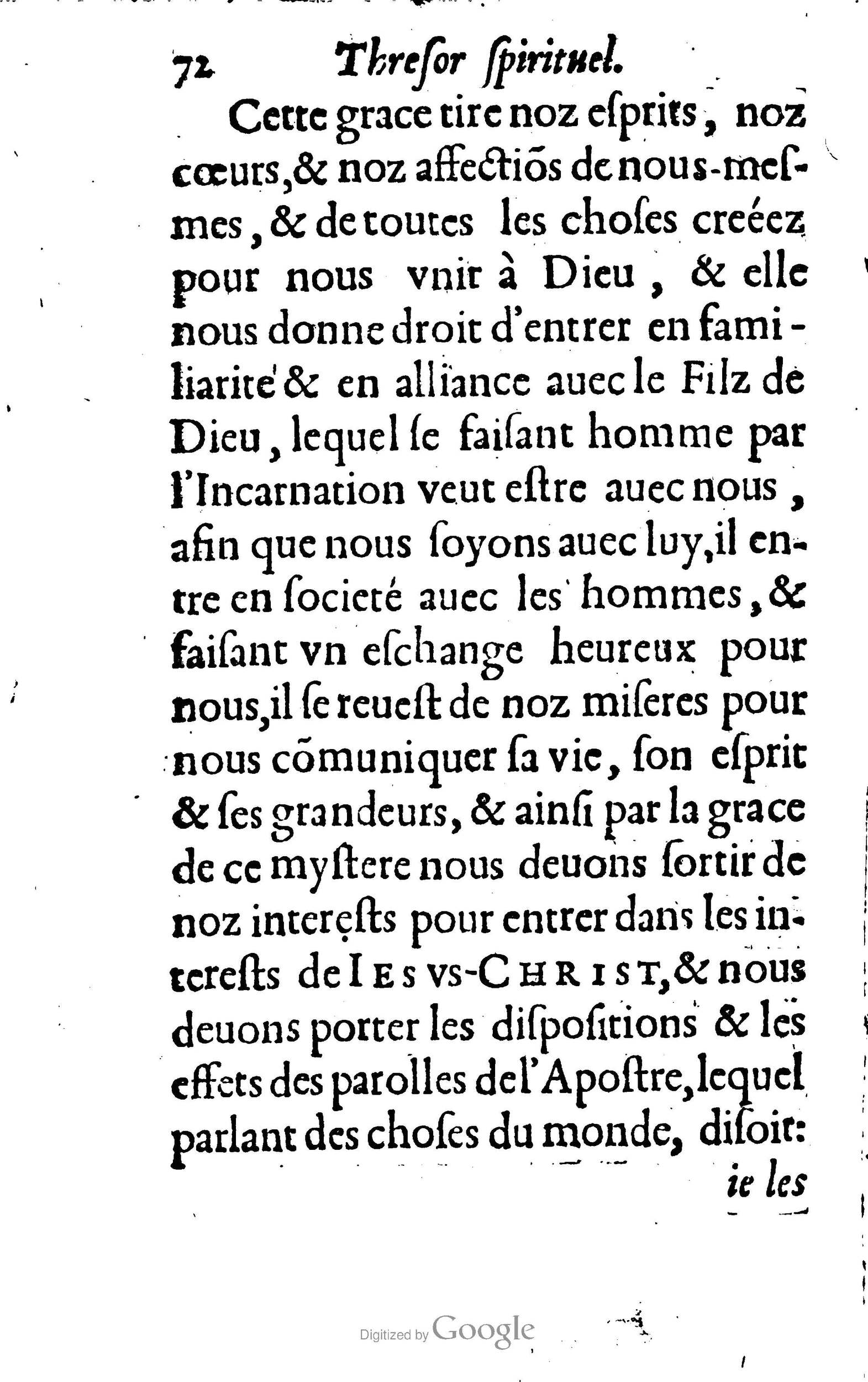 1633 - François Waudré - Trésor spirituel contenant les excellences du christianisme - BM Lyon 1633 - François Waudré - Trésor spirituel contenant les excellences du christianisme - BM Lyon