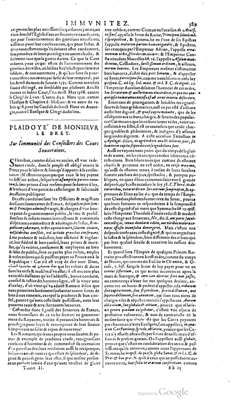 1629 - Veuve Nicolas Buon - Trésor du droit français (21754 T. 2) - BM Lyon