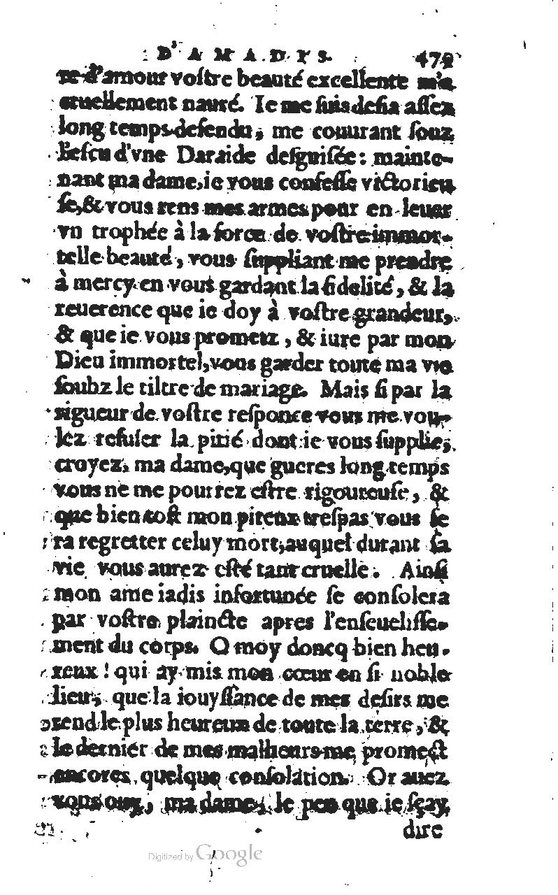 1567 - Jean Pygot - Trésor des Amadis - BM Lyon