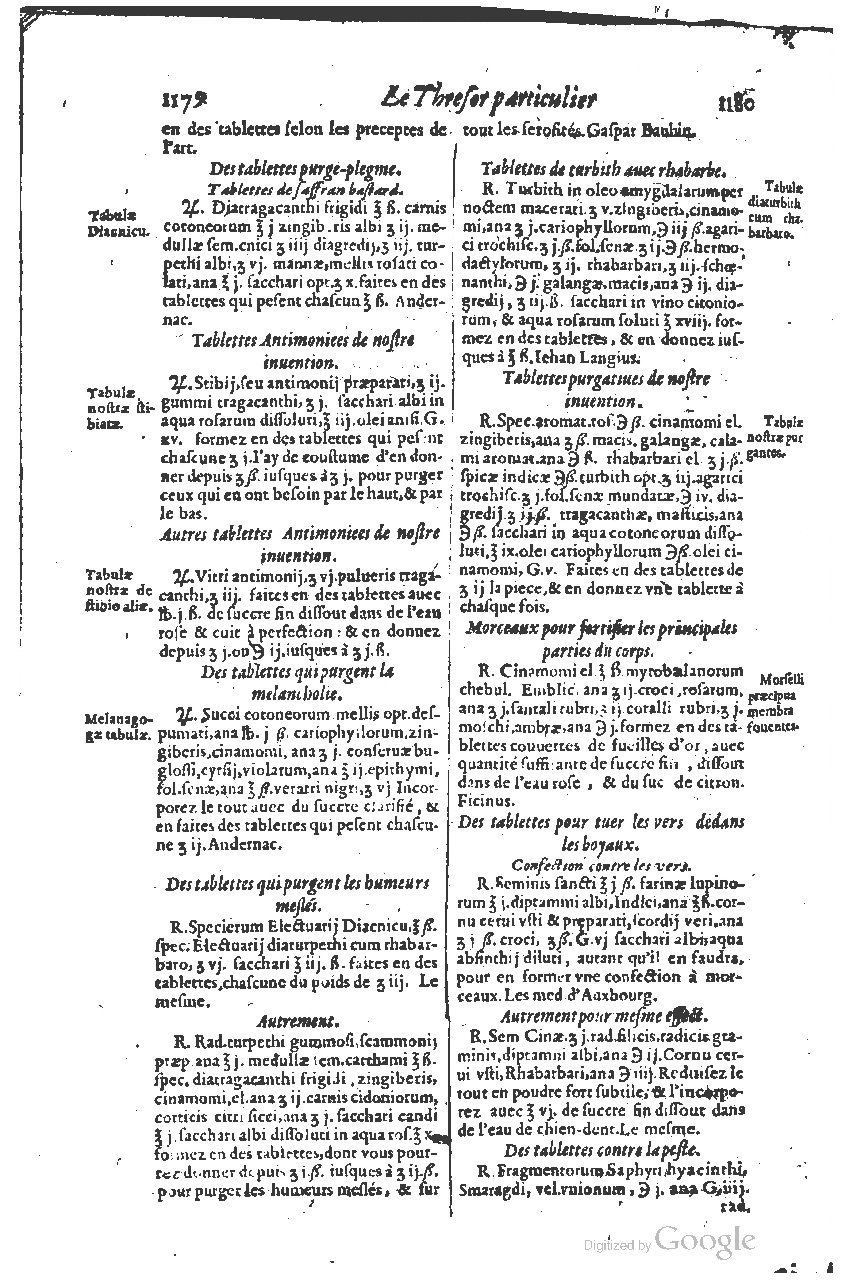 1616 - Étienne Gamonet - Grand trésor ou dispensaire - BSB Munich
