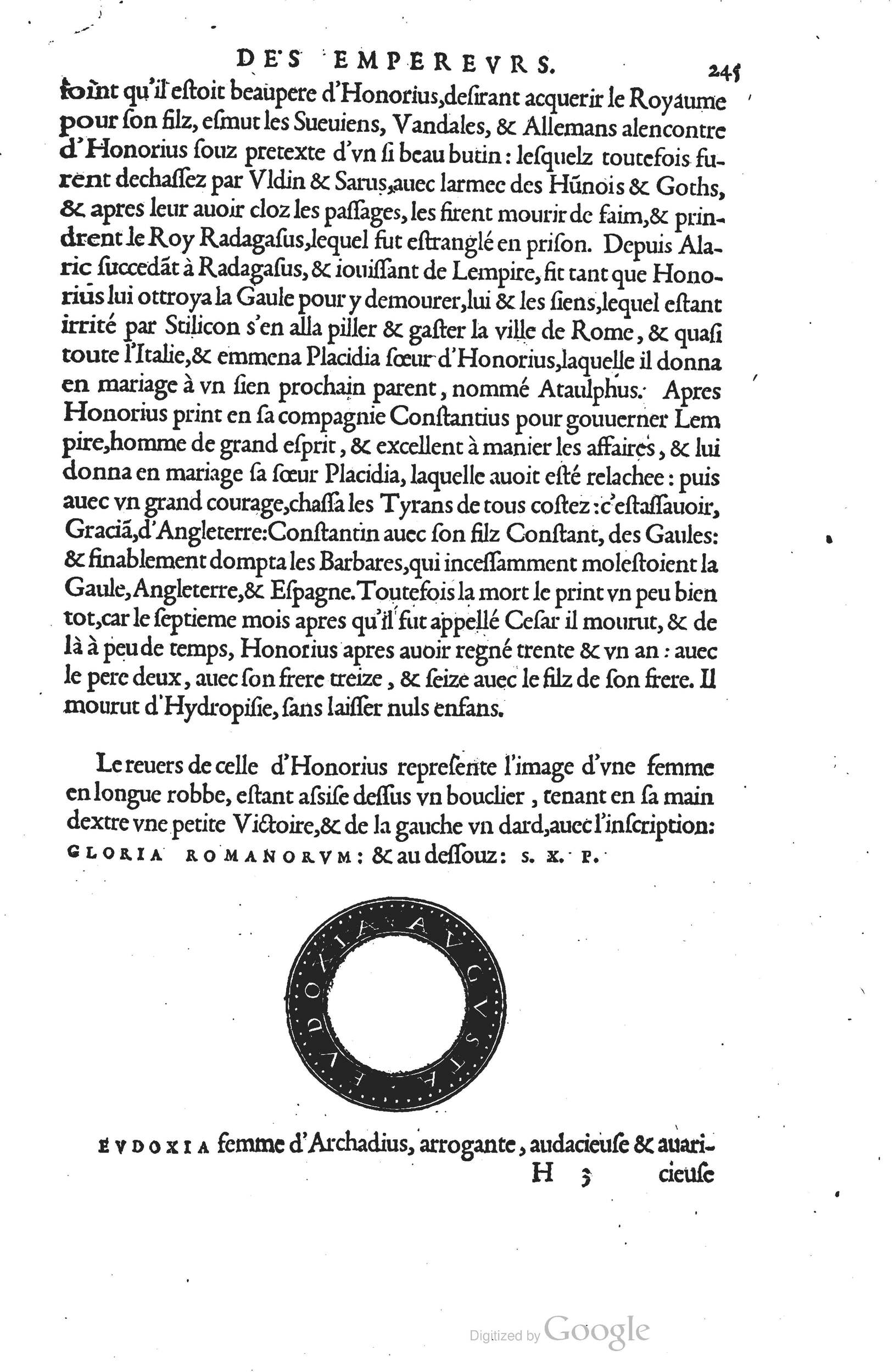 1553 - Jacopo Strada et Thomas Guérin - Épitome du Trésor des antiquités - Prague 1553 - Jacopo Strada et Thomas Guérin - Épitome du Trésor des antiquités - Prague