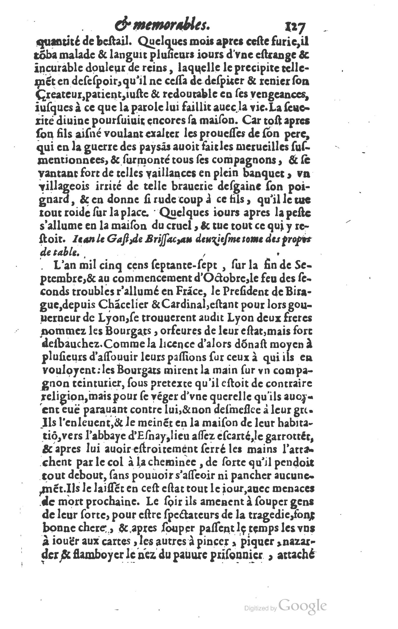 1610 - Paul Marceau - Trésor d’histoires admirables et mémorables - Princeton