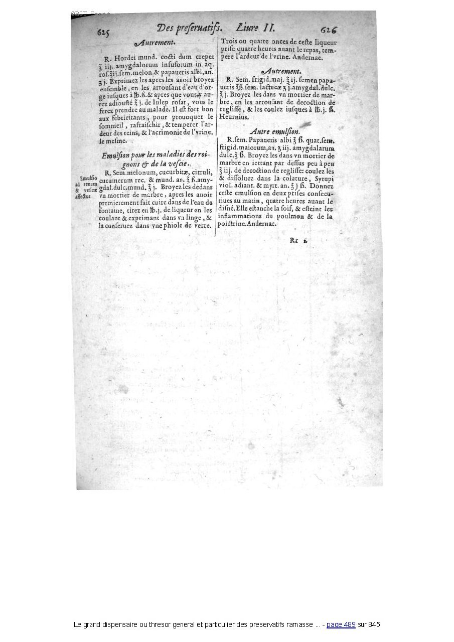 1609 - Étienne Gamonet - Grand dispensaire ou Trésor général et particulier des préservatifs - BIU Santé